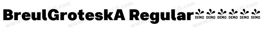 BreulGroteskA Regular字体转换